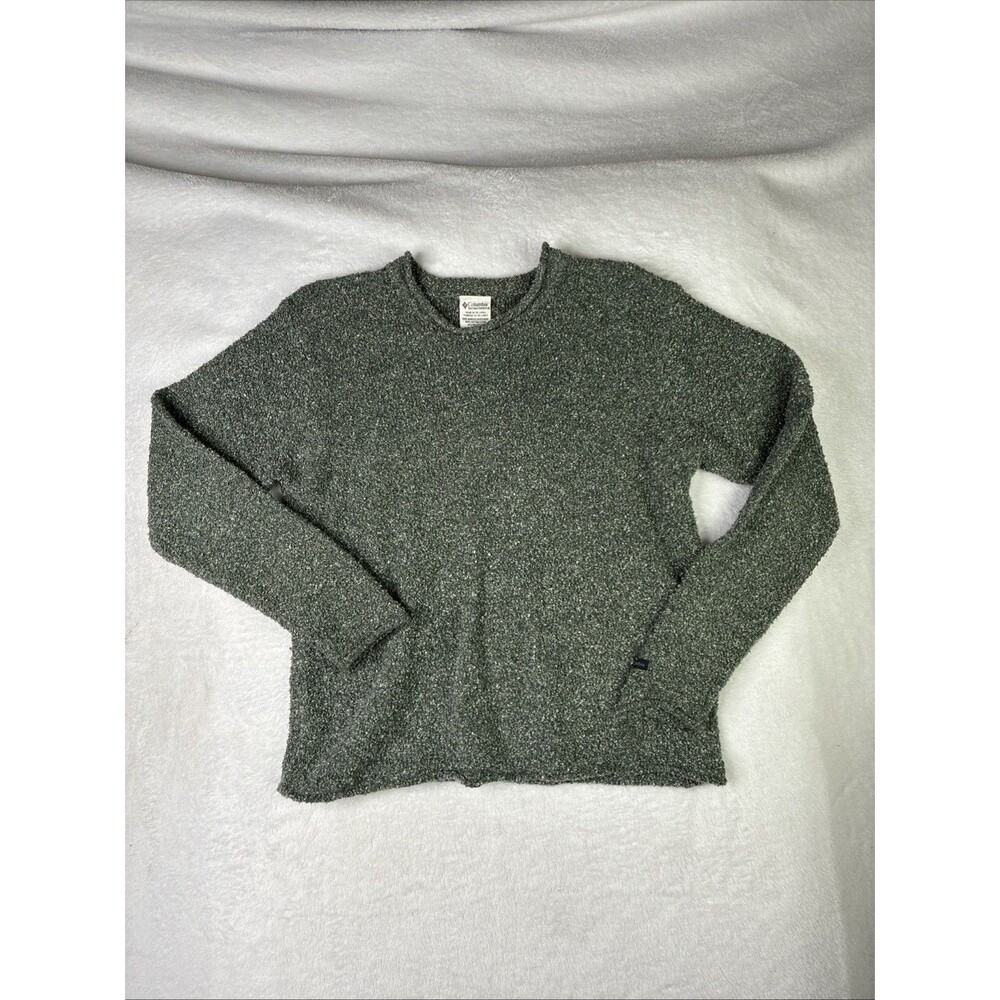 Vintage Columbia Sweater Women S  Knit Crewneck Long Sleeve Gray